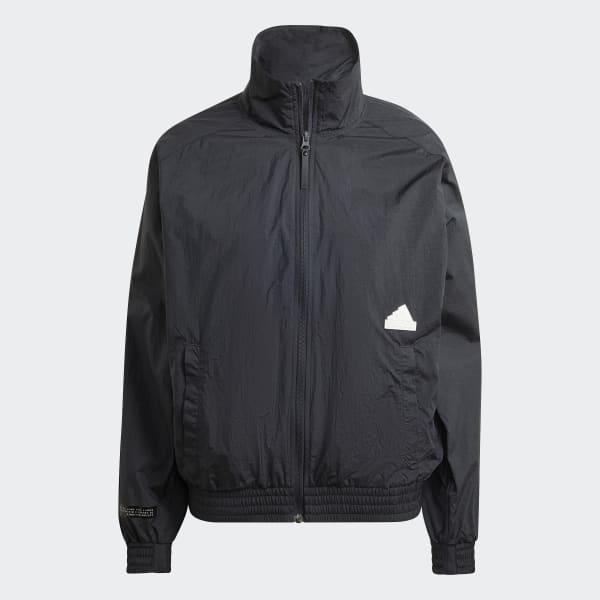 Gris Woven Track Top LOM53