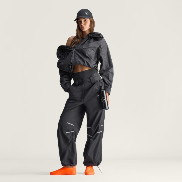 adidas by Stella McCartney ウーブントラックパンツ adidas by Stella McCartney ウーブン トラックパンツ - ブラック