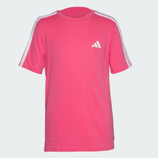 Pink 3 Stripes Cotton Tee