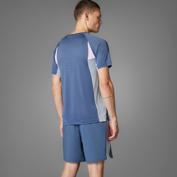 Bleu T-shirt colorblock Tech Apparel