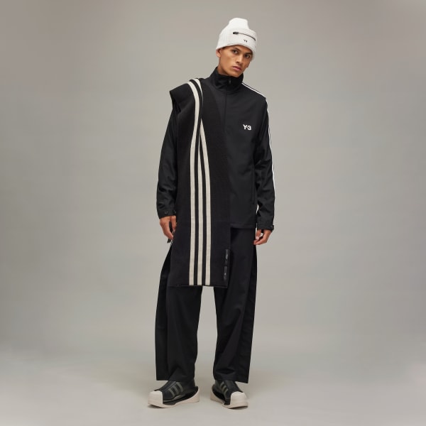 Black Y-3 Refined Wool 3-Stripes Track Top