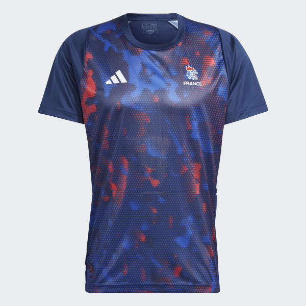 blauw Frankrijk Handbal T-shirt