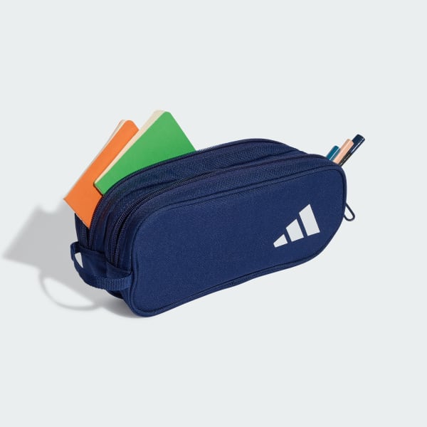 Blue Two Zipper Pencil Case