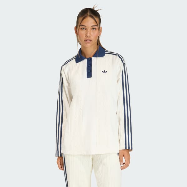 adidas Originals Winterised Voetbalshirt met Lange Mouwen Wit