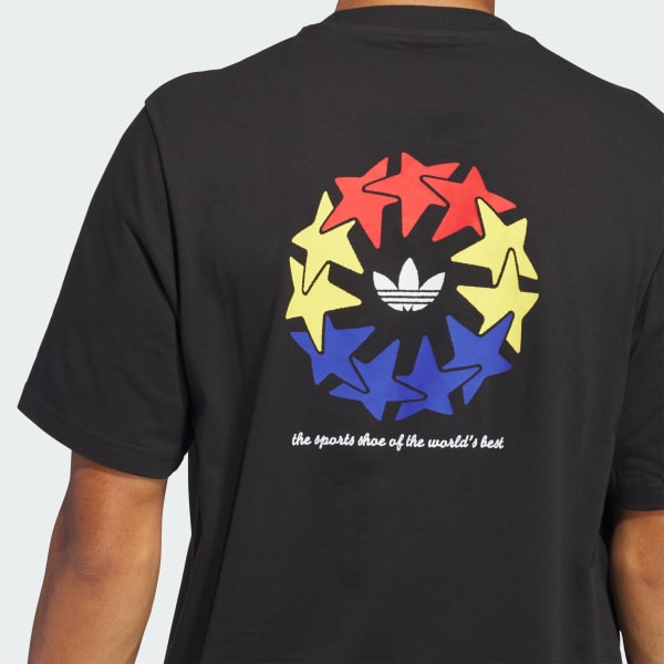 adidas Star Wheel Tee (Gender Neutral) - Black | Free