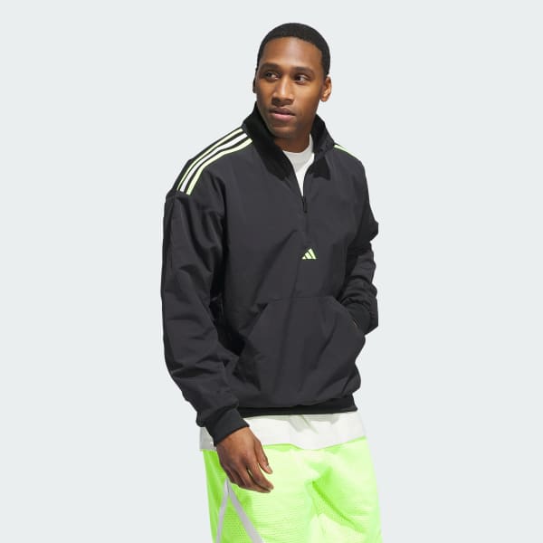 Adidas quarter zip windbreaker sales