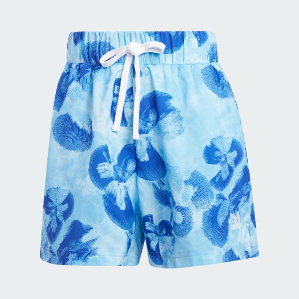 Blanco Shorts Tejidos Estampado Floral