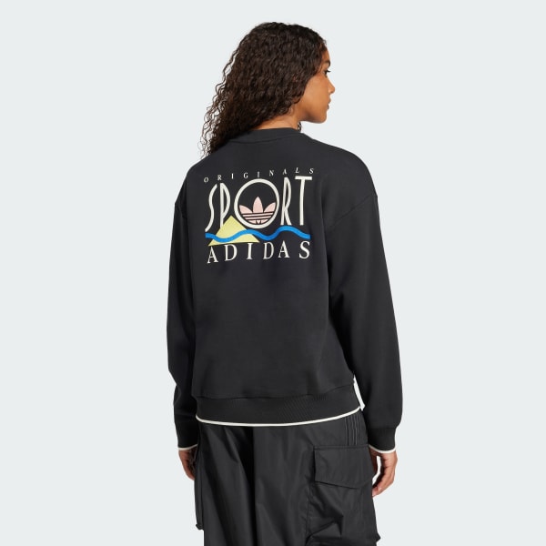 Czerń Bluza Graphic adidas Sports