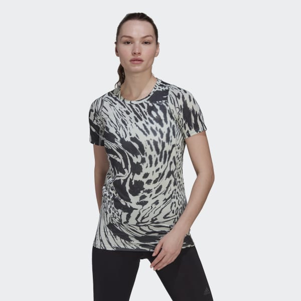 Verde Camiseta Fast Allover Print Running F5762