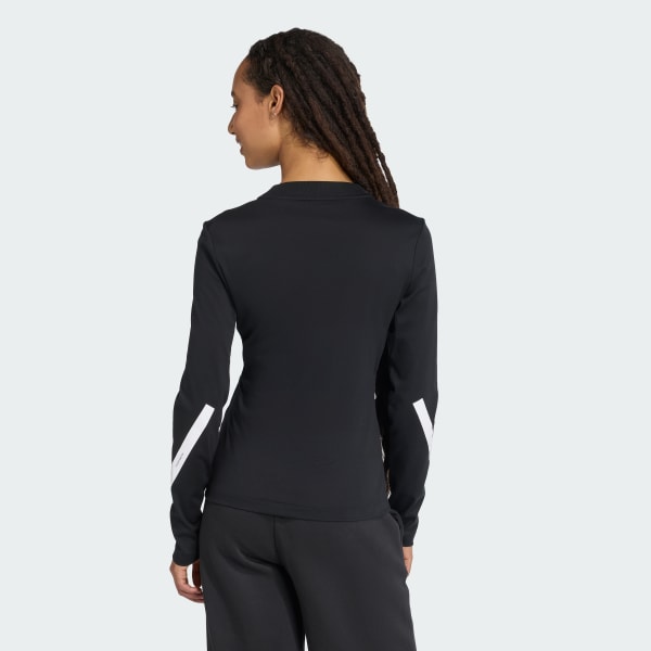 adidas Z.N.E. Long Sleeve Tee - Black | Free Shipping with adiClub