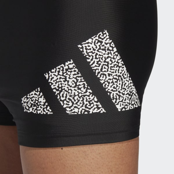 Black Branded Swim Boxers