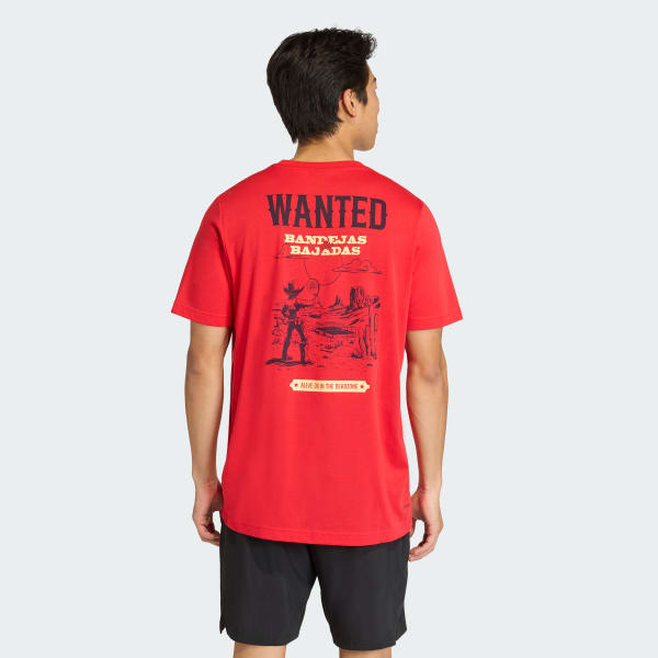 Rojo REMERA GRAPHIC PADEL WANTED