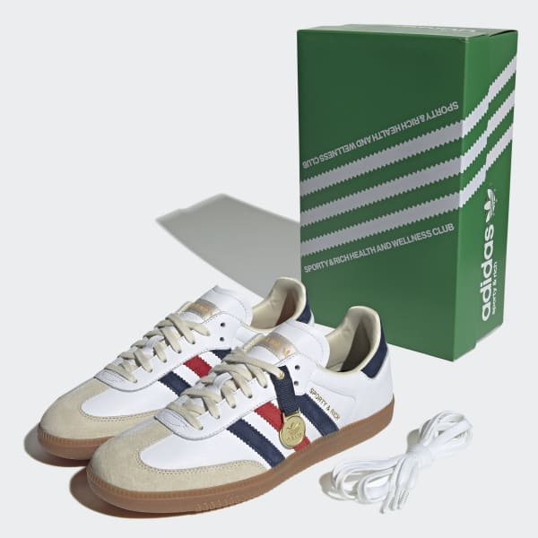 Sporty & Rich × adidas OriginalsSamba OG adidas Samba OG Sporty & Rich White Black Men's - HP3354 - US