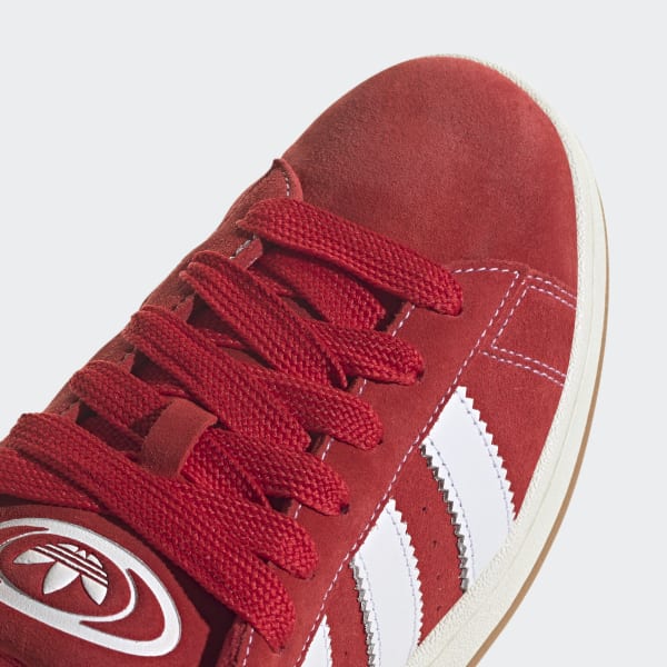 Red adidas sale campus shoes