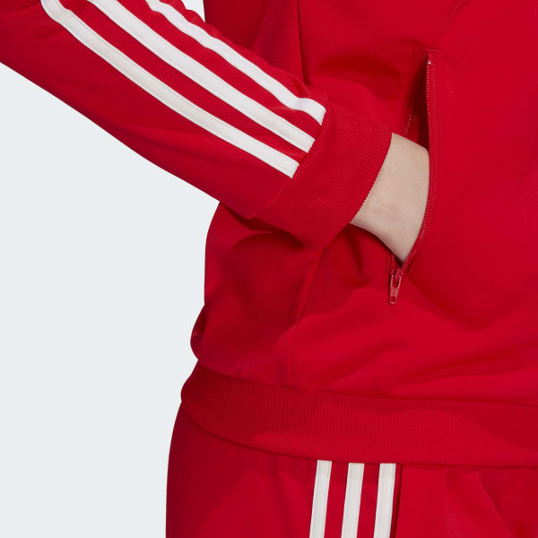 adidas Essentials 3-Stripes Track Suit - Red, H10157