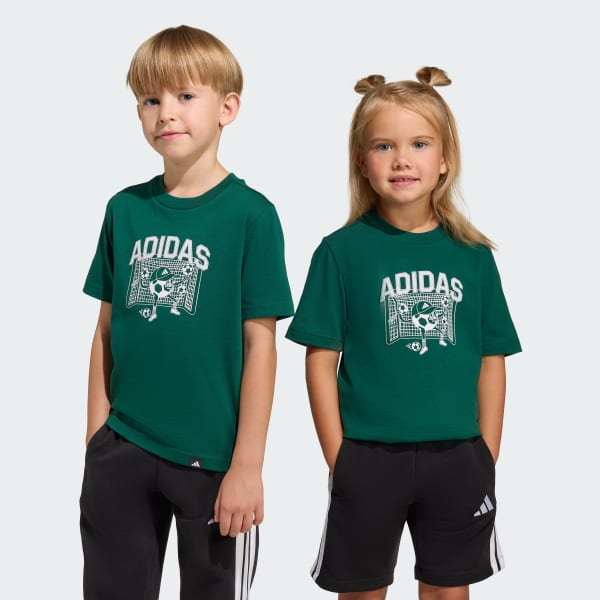 Green FOOTBALL GRAPHIC T-SHIRT KIDS