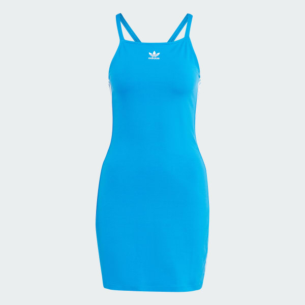Blue 3-Stripes Mini Dress