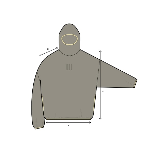 Beige Fear of God Athletics Hike Hoodie
