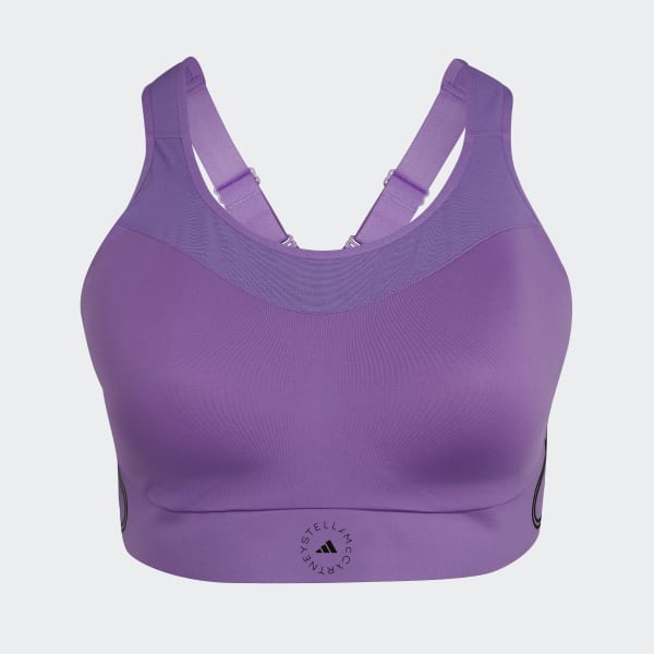 Roxo Sutiã de Sustentação Elevada TruePace adidas by Stella McCartney (Plus Size) RP001
