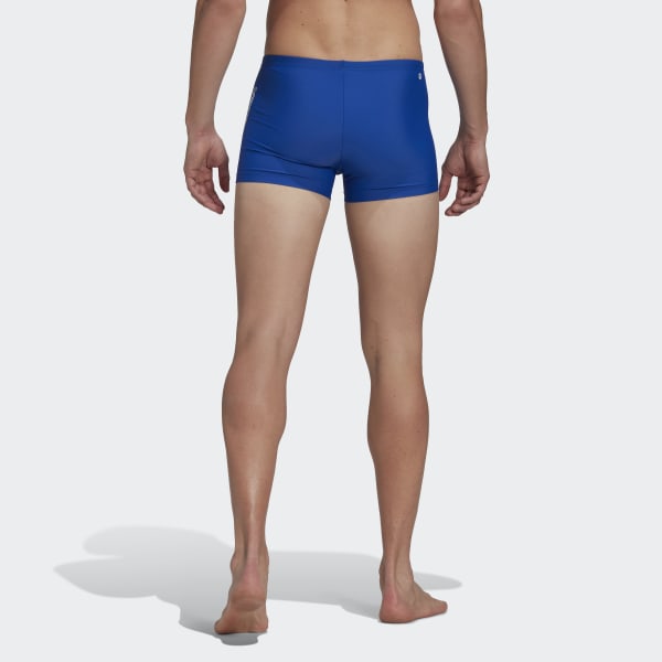 Blue Mid 3-Stripes Swim Boxers VB726
