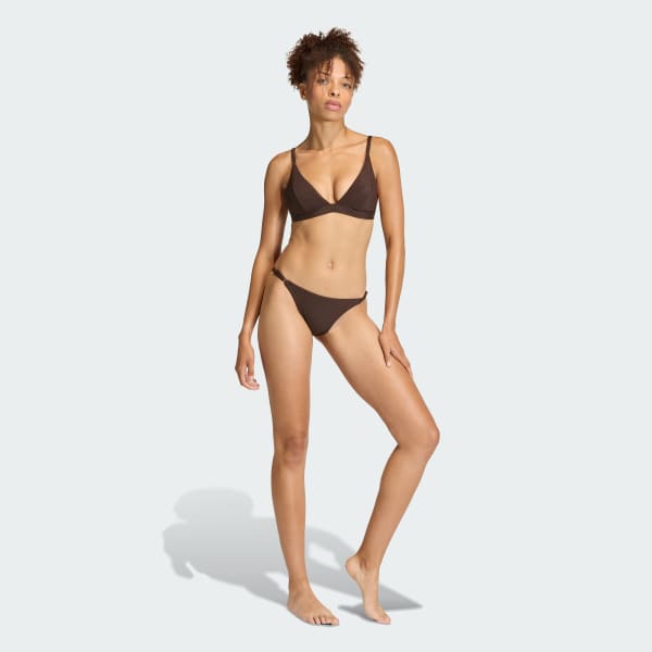 Bruin Iconisea Ribbed Bikinibroekje