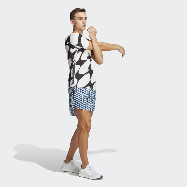 White adidas x Marimekko Run Icons 3-Stripes T-Shirt