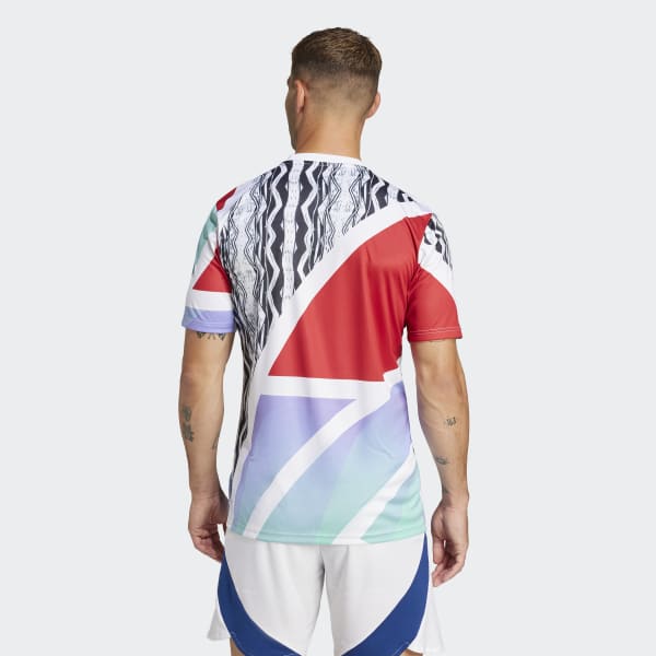 新品・未使用24/25アーセナル adidas ウォームアップウェア XLサイズ アディダス アーセナル 24/25 プレマッチジャージー - レッド