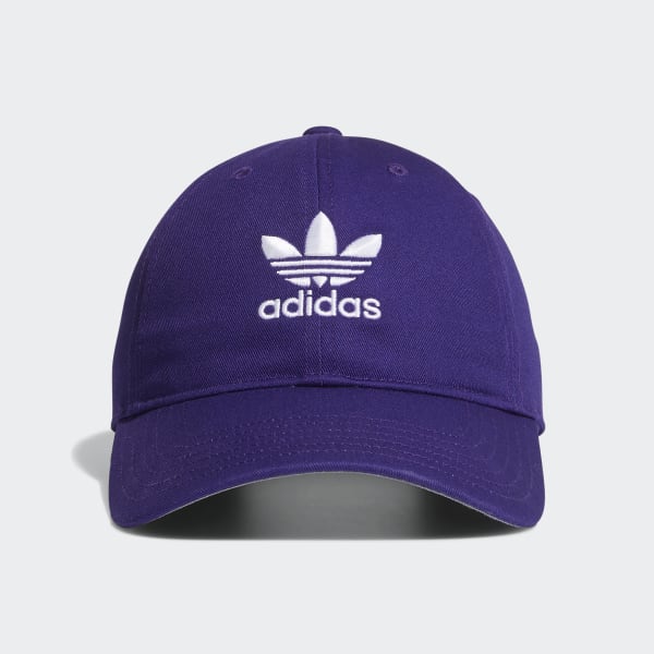 adidas Relaxed Strap-Back Hat - Purple 