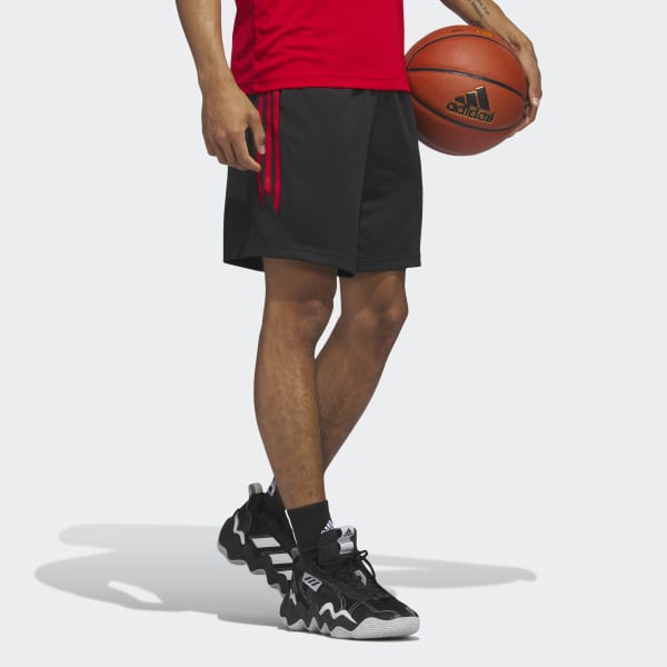 Black Legends 3-Stripes Basketball Shorts