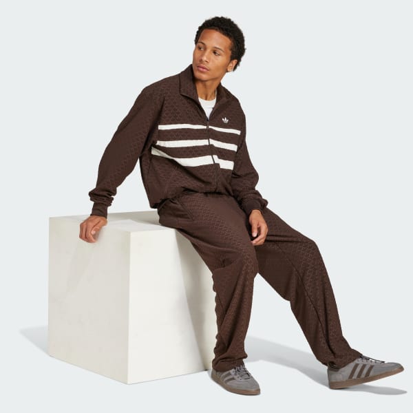 Brown Monogram Track Top