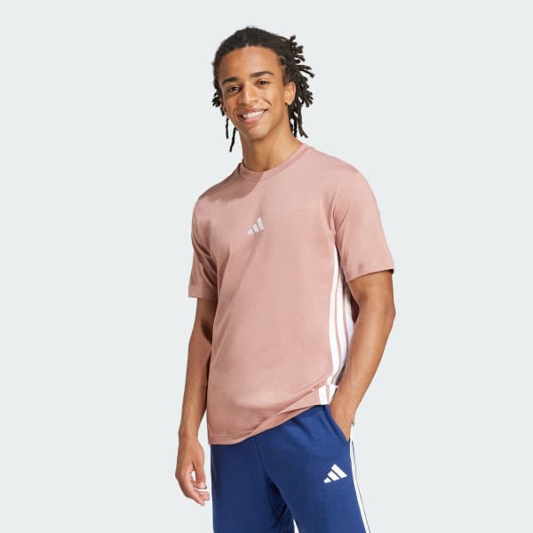Camiseta Malha Simples Essentials Três Listras