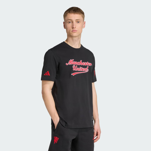 Czerń Koszulka Manchester United US Pack