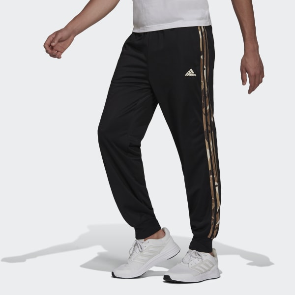 adidas Primegreen Essentials Warm-Up Tapered 3-Stripes Camo Track Pants ...