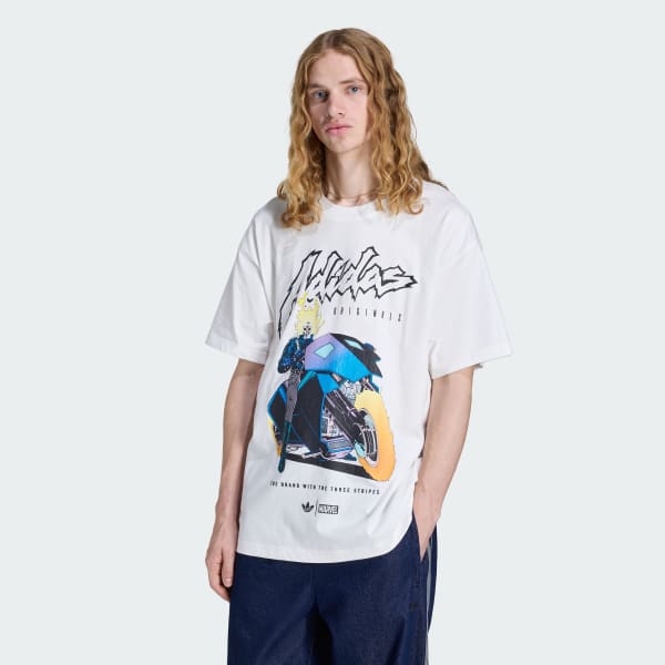 trang Áo Thun Nam Oversize adidas_Marvel_Ghost Rider
