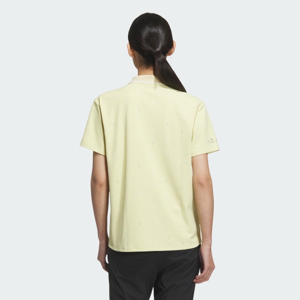 イエロー 【ゴルフ】モノグラム 半袖ポロシャツ