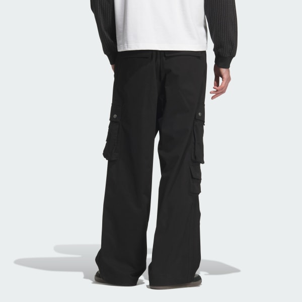 Black MULTI POCKET PANTS