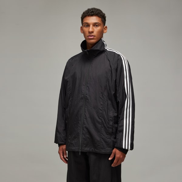 Zwart Y-3 3-Stripes Nylon Shell Jack