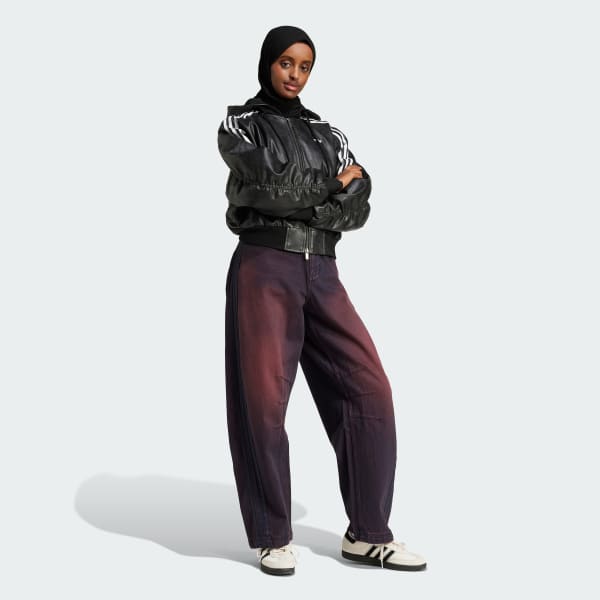 adidas Adilenium Season Vintage Faux Leather Jacket Black