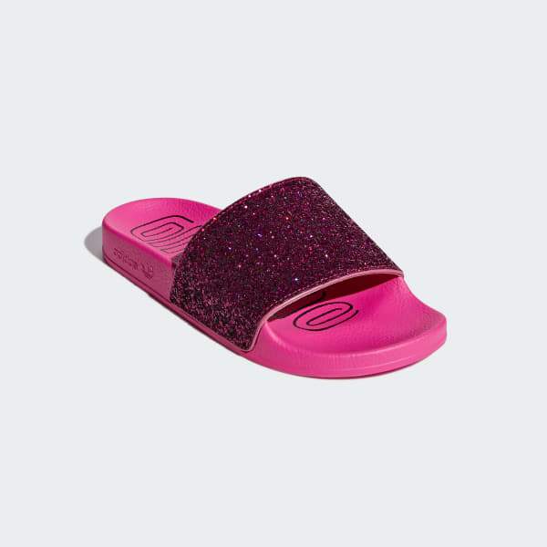 pink adidas adilette slides