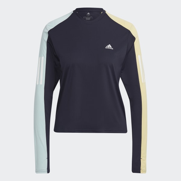 Blau Own the Run Colorblock Running Longsleeve C6410