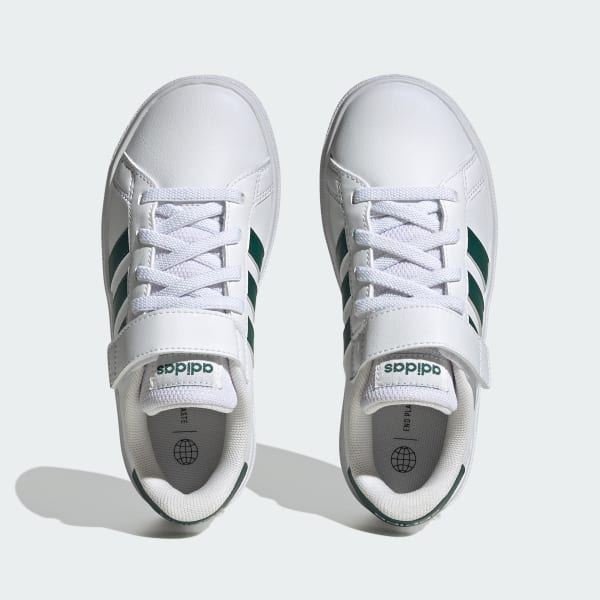 adidas Grand Court Court Elastic and Strap Shoes White | Kids' Lifestyle | adidas Essentials