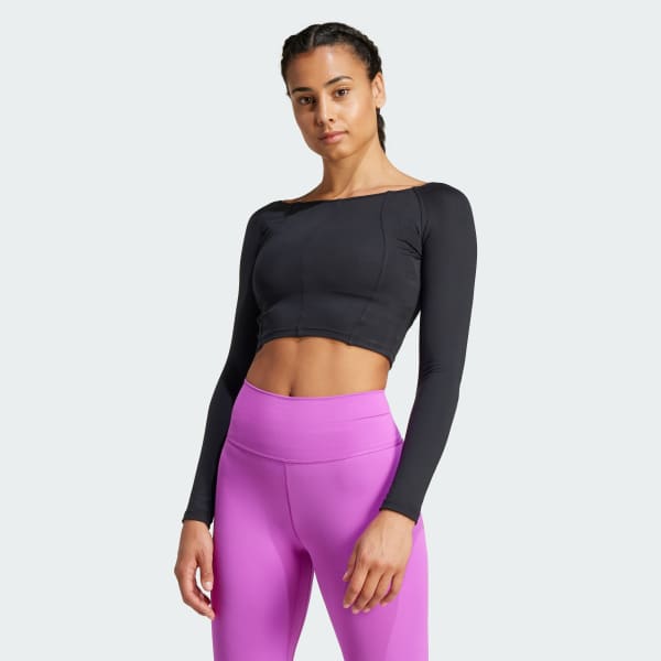 cerná Tričko Yoga Long Sleeve