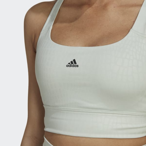 adidas Powerimpact Training Medium-Support Longline Bra - Green