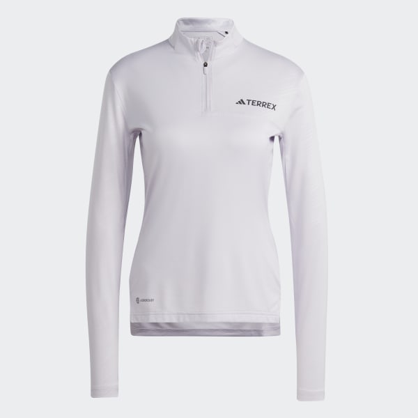 Lila Terrex Multi Half-Zip Long Sleeve Tee