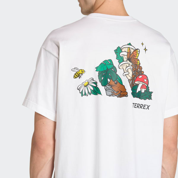 adidas TERREX NATURE LOGO GRAFİK TİŞÖRT - Beyaz | adidas Türkiye