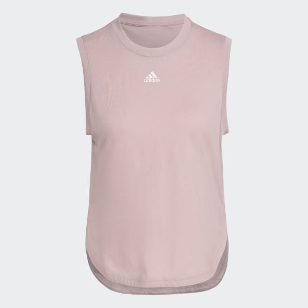 Adidas pink tank top best sale