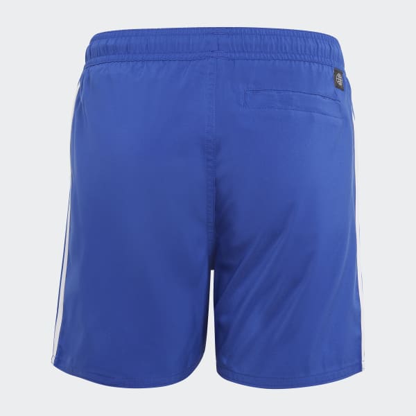 Μπλε 3-Stripes Swim Shorts