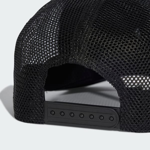 Black Snapback Trucker Cap