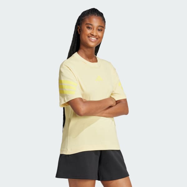 Yellow Future Icons 3-Stripes Tee