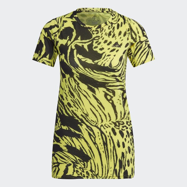 Yellow Fast Allover Print Running T-Shirt F5762